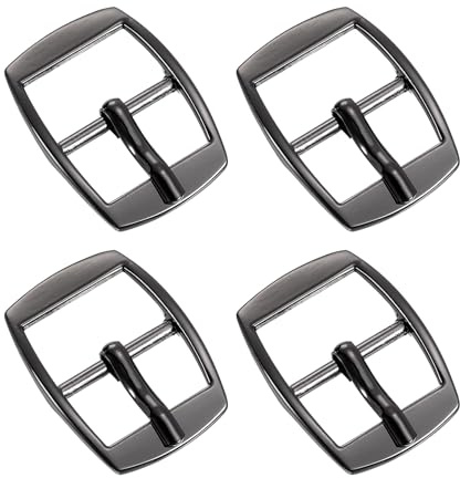 QUARKZMAN Rollschnalle Metall Roller Schnalle, Stück Gürtelschnalle zum Wechseln Verstellbar Schnalle mit Quadratischem Metallschnalle für DIY Rucksack Leder Zubehör