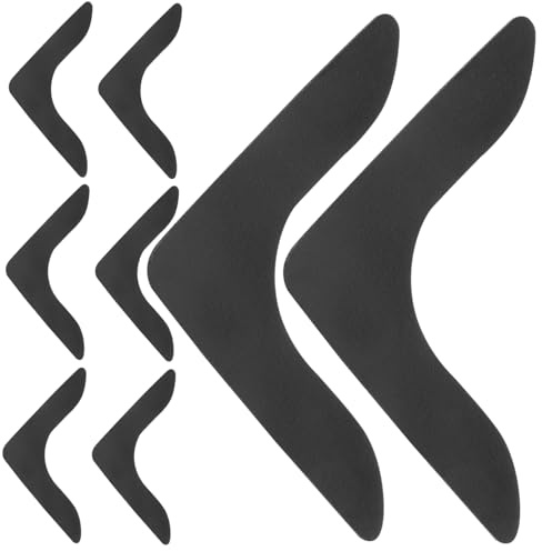 SOLUSTRE Teppichaufkleber Wiederverwendbar aus Schaumstoff 8 Stück Schwarze | Antirutsch Teppichaufkleber, Waschbar und Rückstandsfrei, für Böden und Ecken