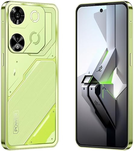 JtQtJ 4G Mobile Smartphone Unlocked, 6.6'' HD+ Display, 3GB RAM + 32GB ROM/256GB TF, Dual SIM Dual Cameras, Android 12.0 OS,Support WiFi, GPS, Bluetooth,OTG,Fast Charger Smartphone (Green)