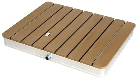 Pannello doccia per esterni Premium – 22 ugelli, legno composito e plastica e alluminio, fontana d'acqua da 400 cm