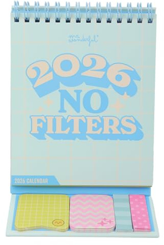 Mr. Wonderful - Petit calendrier de bureau 2026 - No filters