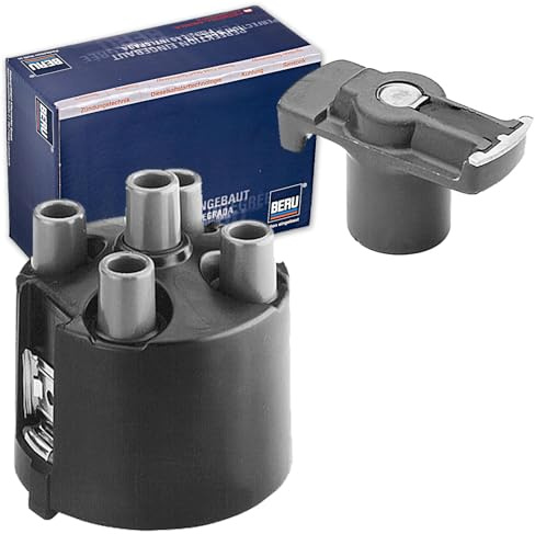 Beru Verteilerkappe+Verteilerfinger | VK407S + EVL134 für 80 100 A4 A6 Caddy 2 Golf 2 3 4