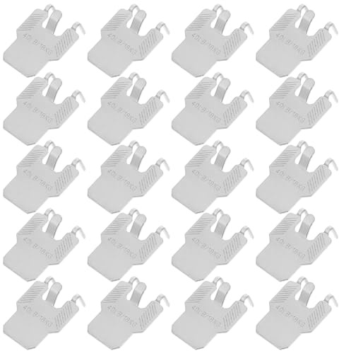 Hoement 20 Ganci per Quadri ad Artiglio in Metallo per Cartongesso Supporto Fino a 18 Kg Installazione senza Danni Ganci da Parete per Cornici e Poster per Casa e Ufficio Set da 20