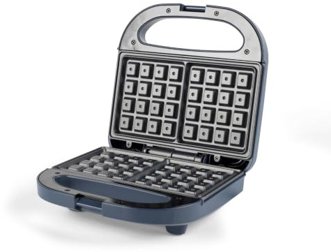 Progress Mellow 2-Slice Waffle Maker – Sweet or Savoury in Minutes, Non-Stick Plates for Easy Cleaning, Automatic Temperature Control, Power & Ready Indicator Lights, Carry Handle, 750W | Automatic Temperature Control, Power And Ready Indicator Lights, Easy-Carry Handle, 750W, Sweet Or Savoury Waffles