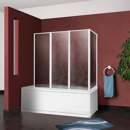 Made in Italy Box vasca parete sopravasca cm.64+cm.133 pieghevole 4 ante