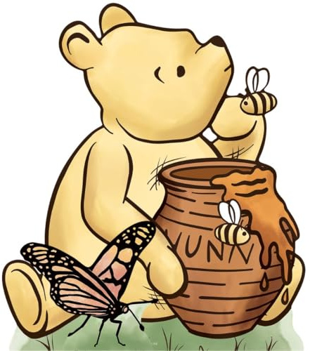 SC4893 Winnie Bundle – Ours Pot à Miel en Carton découpé Hauteur 52 cm