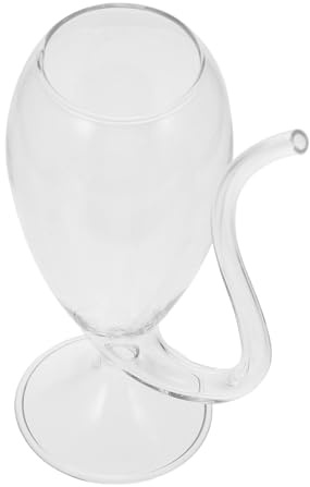 Toyvian Calice da Vino con Sensazione Confortevole Tazza Multiuso Creativo in Vetro con Design Semplice e Originale per Feste e Uso Domestico