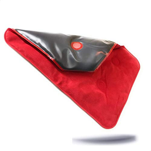 Faimex Jumbo Wärmekissen Rückenkissen Wärme Kissen | Rücken Maxi Auflage mit schwarzem Naturmoor | Nackenkissen Schulterkissen rot Natur Moor | Flexibles Lendenkissen für Mikrowelle geeignet XXL