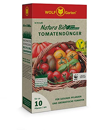 WOLF-Garten - Natura Bio Tomatendünger N-to 0,85 für ca. 10 Pflanzen pro Jahr; Verpackung aus Recycling Graspapier