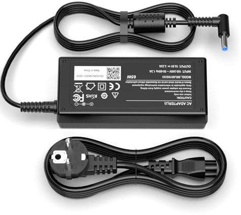 BIUBOTY 65W PC Portatile Alimentatore Caricatore per HP Stream 11 13 Pavilion 11 13 14 15 ProBook 430 G3 G4 G5 EliteBook Folio 1040 G1 G2 250 255 G4 G5 840 G3 719309-001 741727-001 Notebook Adattatore