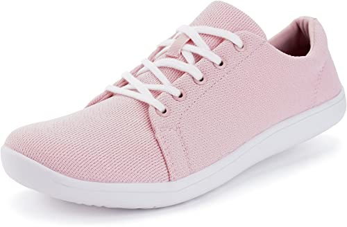 WHITIN Barefoot Shoe Women Wide Toe Box Minimalist Zero Drop Gym Pink 7.5