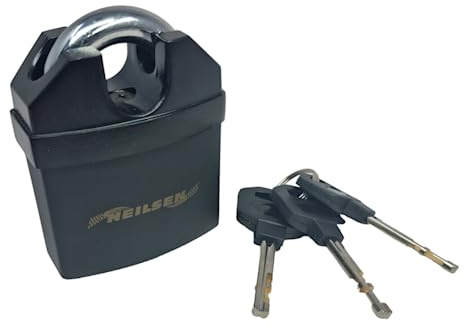 HeavyDuty Padlock Closed Shackle Lock 65mm for Bike Shutter Garage Gate Chain