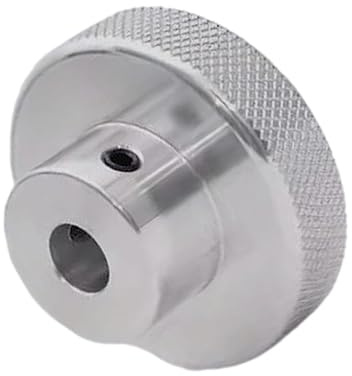 CHANCS Aluminum Alloy Handwheel Knurled Adjustment Handle 80mm OD 16mm Bore Hand Wheel Handwheel for Slide Displacement Platform Handle