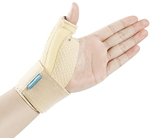 Thx4COPPER Thumb Brace & Wrist Stabilizer-Thumb Splint for Tendonitis,Sprains,Carpal Tunnel,Arthritis-Thumb Support Wrap for Trigger Finger