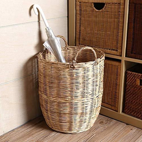 Regenschirmständer, Rattan, für Zuhause, Rattan, Wäsche, Blumen, gewebter Korb, groß, groß