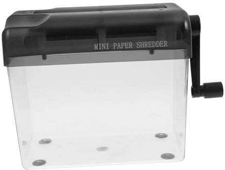 Tofficu Kompakter Manueller Aktenvernichter Handbetrieben Leichter Papierschredder Für Büro Zuhause Sicherer Schutz Vor Datenverlust Einfacher Bedienung