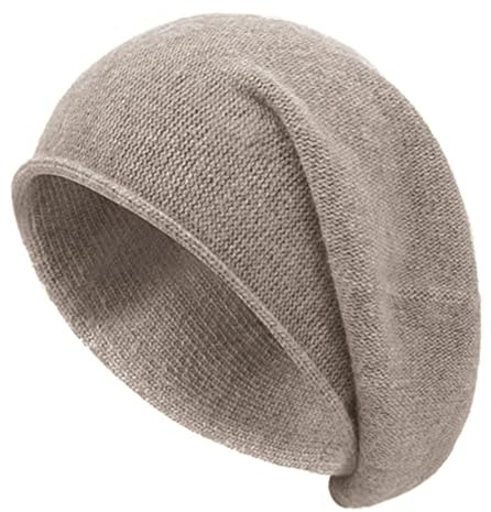 Epsoco Womens Cashmere Slouchy Knit Beanie Hat Winter Soft Warm Fleece Wool Knitted Skull Beanies Ski Cap for Ladies