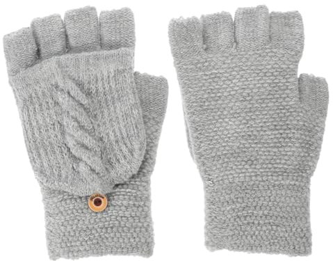 BESTYASH 1paar Fingerlose Damenhandschuhe Mit Klappfunktion Warme Strickhandschuhe Für Outdoor-aktivitäten Elegantes Design Für Kalte Wintertage Aus Komfortablem Und Kaschmir