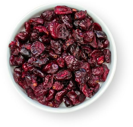 1001 Frucht - Cranberries getrocknet ohne Zuckerzusatz, 1kg, Neue Ernte, veredelt mit Ananasdicksaft, Sonnengetrocknete Cranberry Amerikanische Preiselbeere