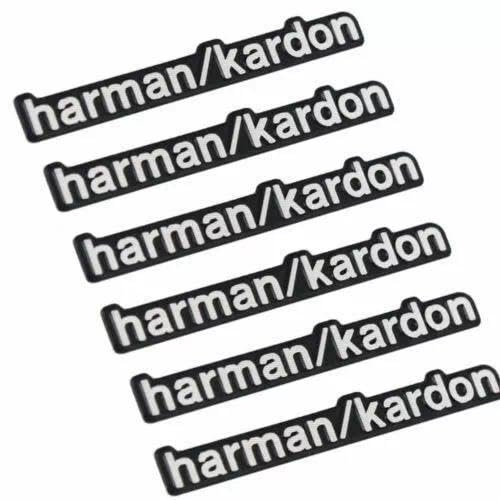 6X Car Lautsprecher 3D Emblem Aluminium Abzeichen Aufkleber Silber