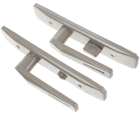 ELAYARD Serrure de Porte Aluminium Robuste avec Bouton Verrouillage Levier de Porte Intérieur pour Chambre Salle de Bain Cuisine Installation Facile