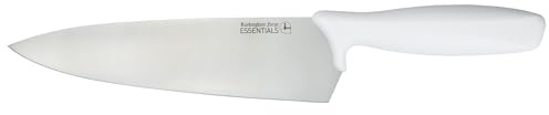 Rockingham Forge Essentials White Handle Chef’s Knife 24cm for Bakery & Dairy - Coloured Knives for Food Hygiene, Allergen and Intolerance - Colour Coded Stainless Steel Kitchen Knives
