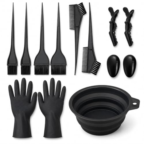 11-Piece Hair Dye Bowl and Brush Kit for At-Home Colouring