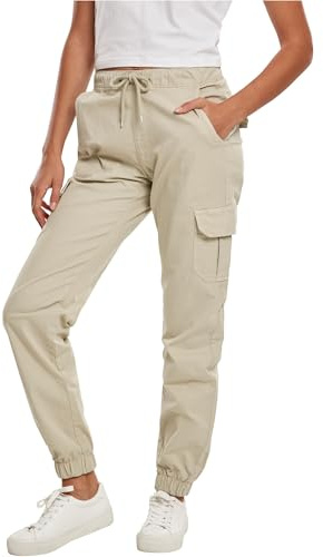 Urban Classics Ladies High Waist Cargo Jogging Pants - Pantalons - Sweatshirt Capuche - Femme
