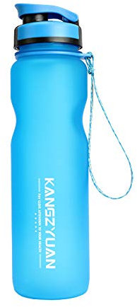 YOUSHANG Bouteille Eau, 1000ML, Dragonne, Bidon Etanche, Gourde Reutilisable Enfant, Paille