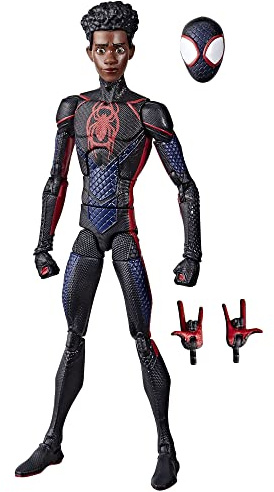 Spider-Man Hasbro Marvel Legends Series, Miles Morales, Actionfigur,15 cm, inspiriert Film: Across The Verse (Part One), 3 Zubehörteile