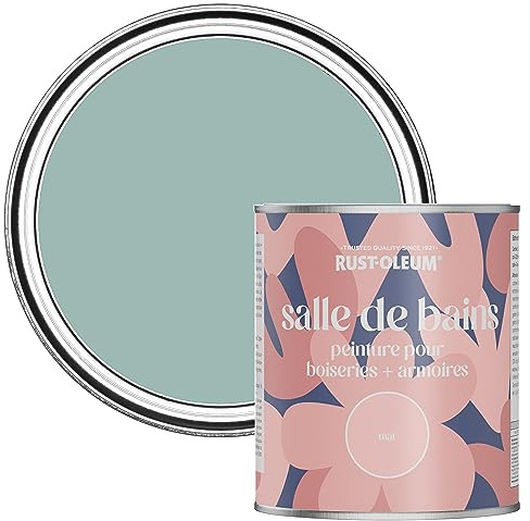 Rust-Oleum Blue Moisture Resistant Bathroom Wood and Cabinet Paint in Matt Finish - COASTAL BLUE 750ML