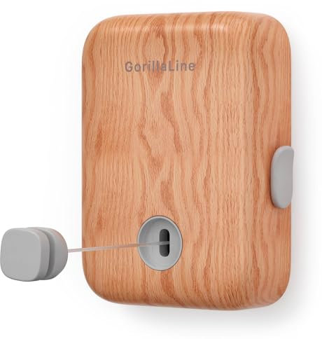 GorillaLine - Retractable Washing Line, Clothes Lines for Outside, Extendable Washing Line Rope 4.2m, Indoor and Outdoor Clothes Line