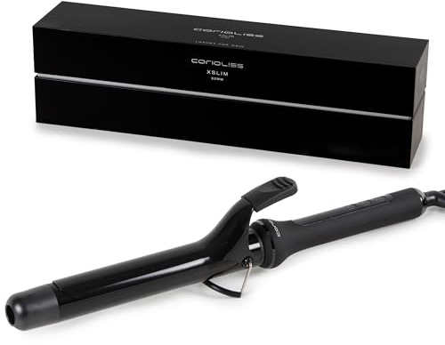 Corioliss X-Slim | Rizador Pelo Ondas | Tenacillas Para Rizar El Pelo | Ondulador Moldeador Profesional | Cerámica Y Turmalina | Temperatura 80ºC-210ºC | 32 MM