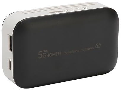 Router di Rete Wireless, Router Wifi Portatile USB 4G Lte, Velocità Internet 300Mbps, Batteria 10000mAh, Dispositivo Hotspot Wifi 5G Sbloccato per Feste, Viaggi di Lavoro, Streaming Live All'Aperto