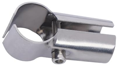 Colcolo Connecteur de Tube en acier inoxydable, attaches de connecteur de serrage de Tube, raccord de tuyau de Tube de 25mm de diamètre pour le raccordement, 2 voies