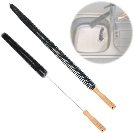 Lot de 2 Brosses pour Radiateur - Nettoyage de Salle de Bain, Lavable, Pointue pour Poussière
