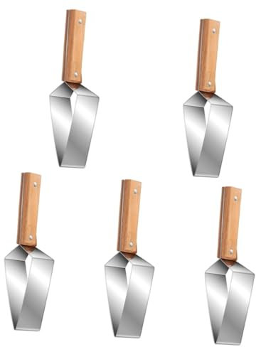 Ciieeo 5 Pz Affettatrice per angurie in acciaio inossidabile anguria taglia-melone scavino di melone da insalata strumento professionale per il melone utensili da cucina legno
