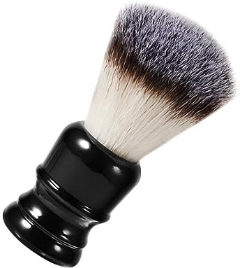 FRCOLOR 1stück Tragbarer Bartpinsel Mit Resin-griff Und Nylonborsten Beauty-werkzeug Für Bartpflege Von Männern Für Unterwegs Schwarz