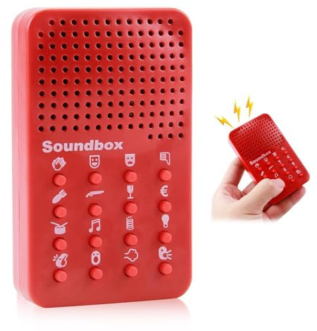 Machine à Effets Sonores Amusante,Générateur de Bruit avec 16 Effets Sonores Variés,Machine Sonore Classique Compacte et Portable pour partager avec des amis lors des fêtes et des jeux du 1er avril