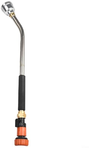 YUANGANG Watering Wand Stainless Steel Hanging Basket Watering for LANCE Professional Long Hose Pipe Sprayer Gardening Sprinkler For Garden Watering Car Washing (1in)