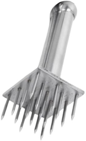 VOSAREA Batticarne con Aghi 28 Punte in Acciaio 304, Ammorbidente per Carne di Maiale con Impugnatura Antiscivolo, Utensile Professionale per Cucina Domestica e Ristoranti