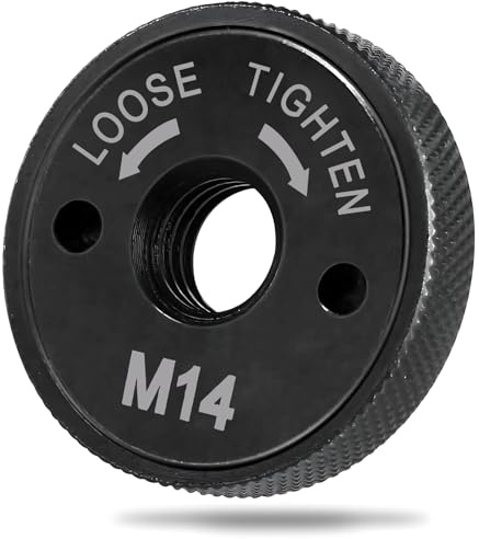 M14 Angle Grinder Nut Quick Release Change Nuts, Angle Grinder Locking Nut | Heavy Duty Carbon Steel Angle Grinder Nuts Replacement Locking Retaining Flange Nut for Milwaukee Dewalt Makita Grinder
