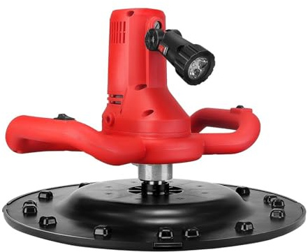 Outil Vibration Carrelage Truelle Électrique For Béton, 1700W, Ciment, Mortier, Maçons, Seau De Plâtrage, Lissage Des Murs, Machine À Polir(Red)