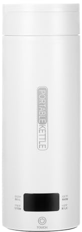 ROMISBABA Hervidor Eléctrico Portátil de Viaje con Control de Temperatura Múltiple Compacto y Ligero Mantiene el Agua Caliente para Té y Café para Camping y Uso al Aire