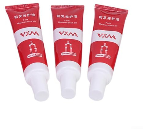Filteilect Mountain For Bike Fork Shock Lube Lot de 3 lubrifiants 40 ml chacun, huile minérale et DHT pour l'entretien de la fourche de suspension, lubrification antirouille, compatible avec (3 pièces