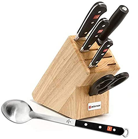 Wusthof Classic Bloc de couteaux 6 pièces avec cuillère de cuisine en bonus 20,3 cm