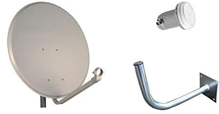 Kit parabolica 60 cm Daxis + LNB + supporto (x10)