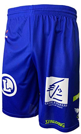 Saint-Quentin - Pantaloncini Ufficiali da Basket per Bambini, Bambini, Short_Ext_STQUENTIN, Blu, FR : XXS (Taille Fabricant : 10 Ans)
