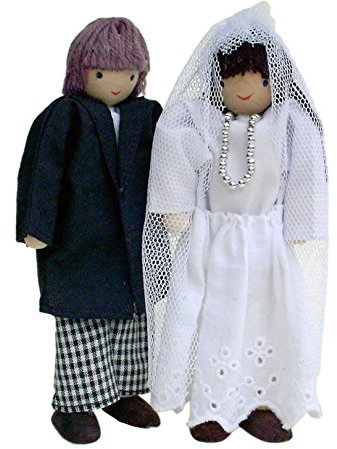 Biegepuppen, Braut und Bräutigam