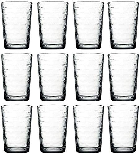 Habitat 200ml Modern Drinking Glasses Juice Water Tumbler Glassware (12)